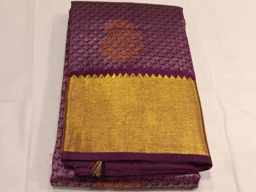 ARNI SILK HALF FINE ZARI SAREE WITH BLOUSE